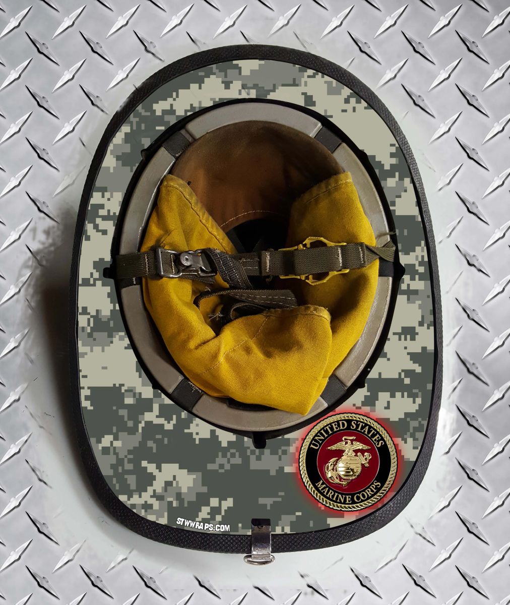 DIGITAL CAMOUFLAGE UNITED STATES MARINE CORPS PATCH Fire Helmet Wrap